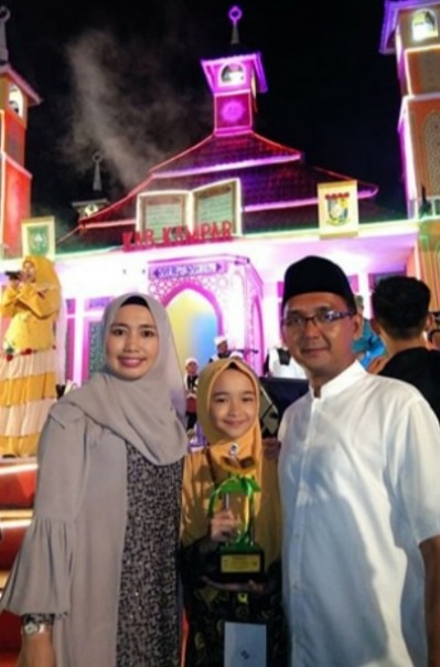 Aisyah Nur Ramadhani Murid Minsa Pekanbaru Juara 1 MTQ Provinsi Riau